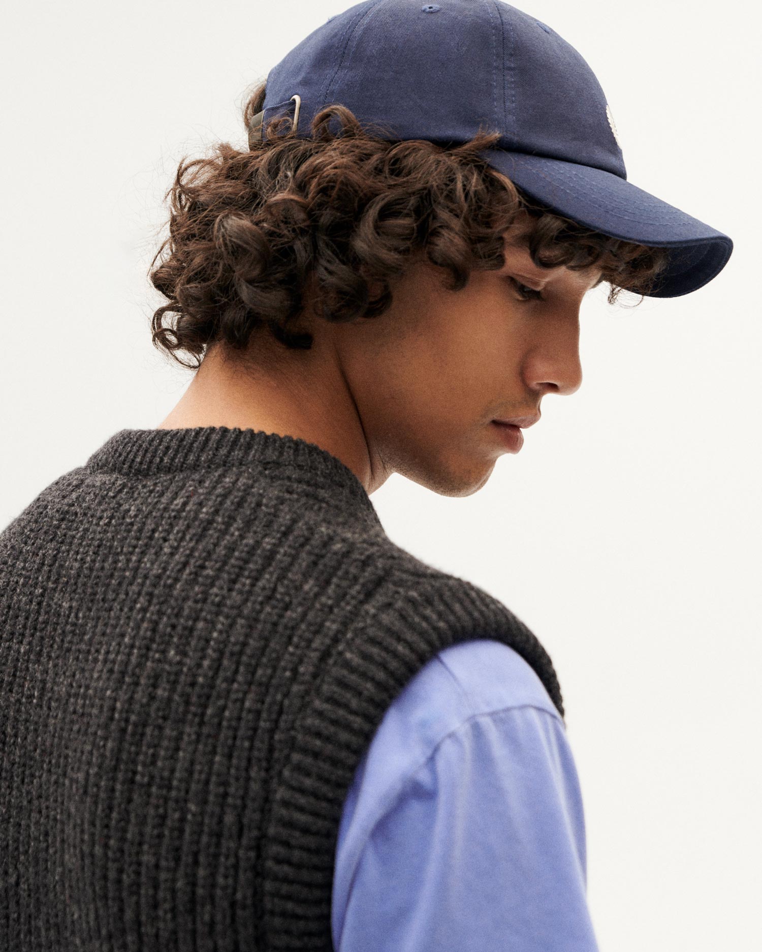 Cap navy contrast Chris sustainable organic cotton | Thinking Mu