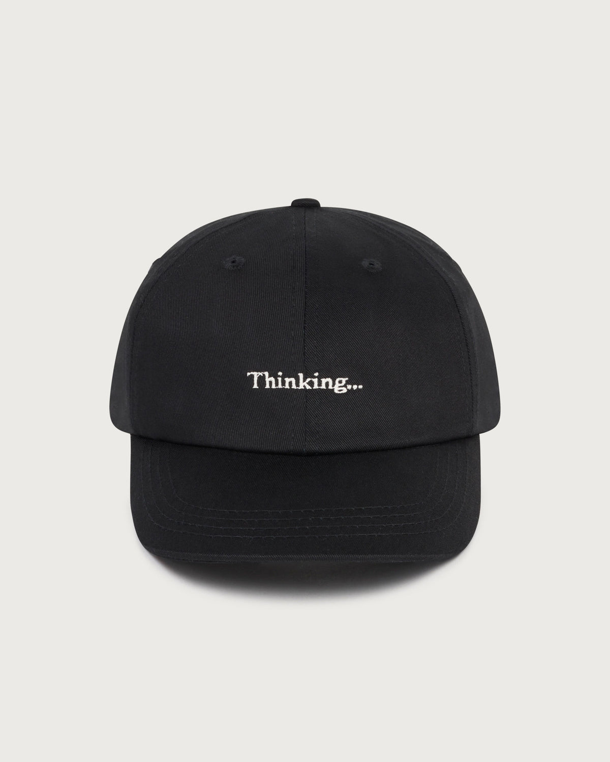 Gorra negra Thinking Chris sostenible  - silueta 1