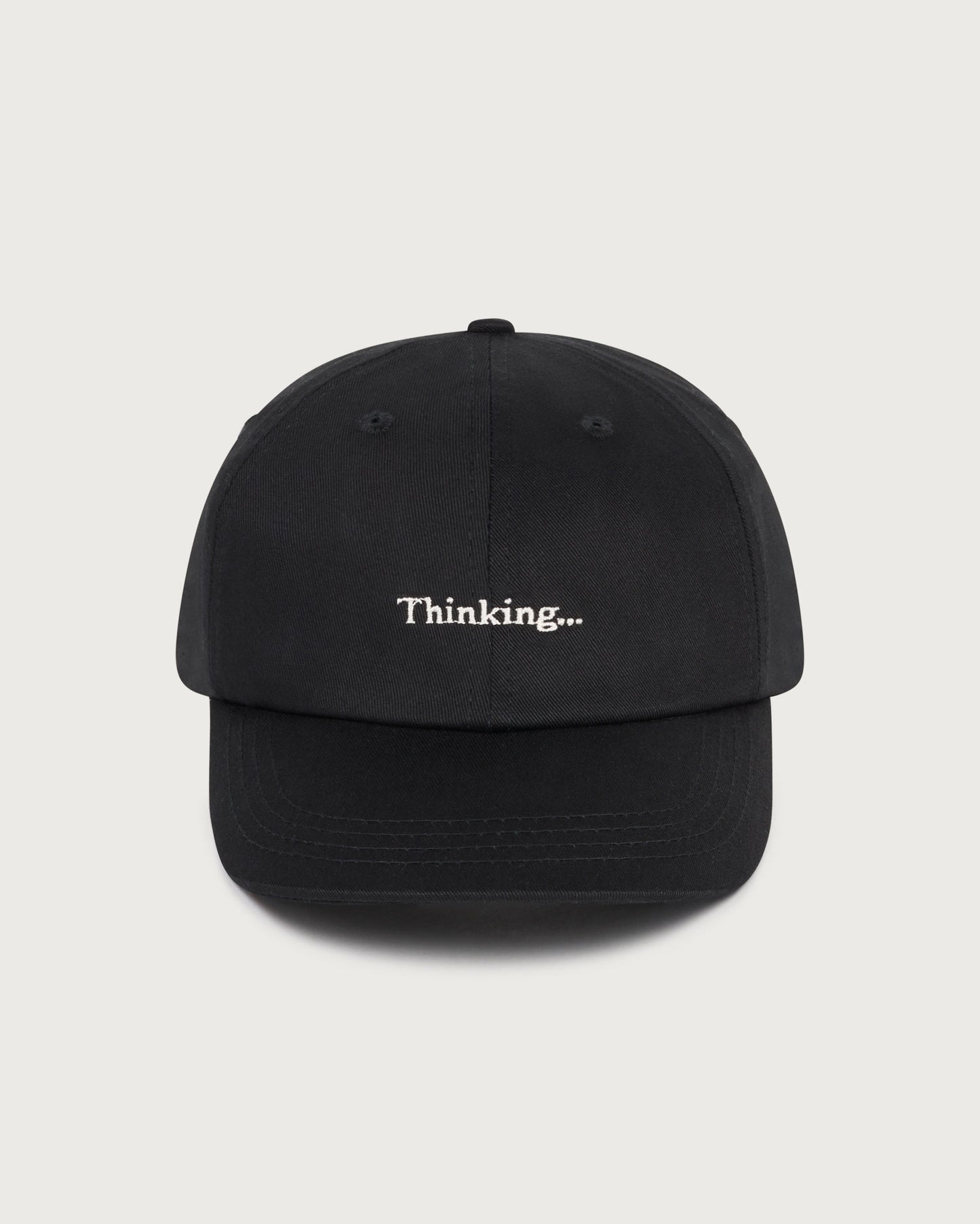 Gorra negra Thinking Chris sostenible  - silueta 1