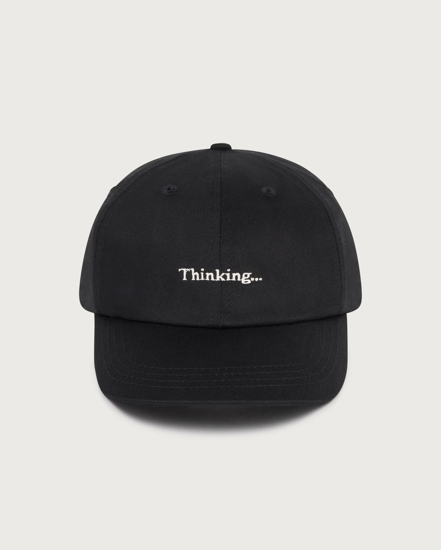 Gorra negra Thinking Chris sostenible  - silueta 1