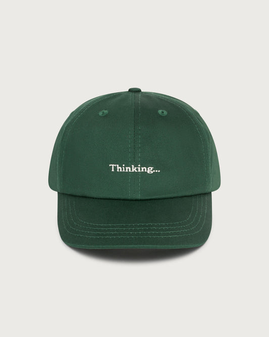 Gorra verde Thinking Chris sostenible  - silueta 1