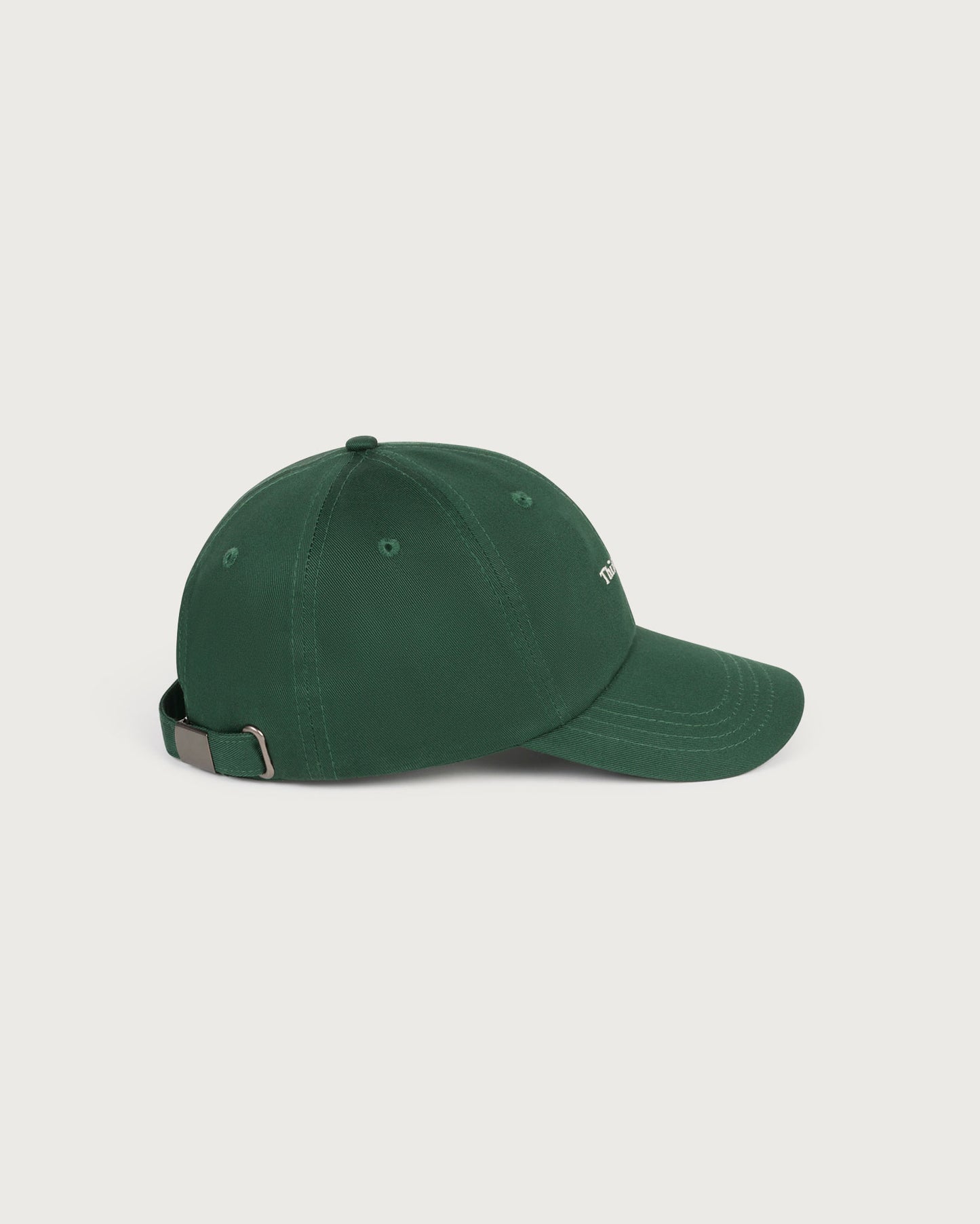 Gorra verde Thinking Chris sostenible  - silueta 2