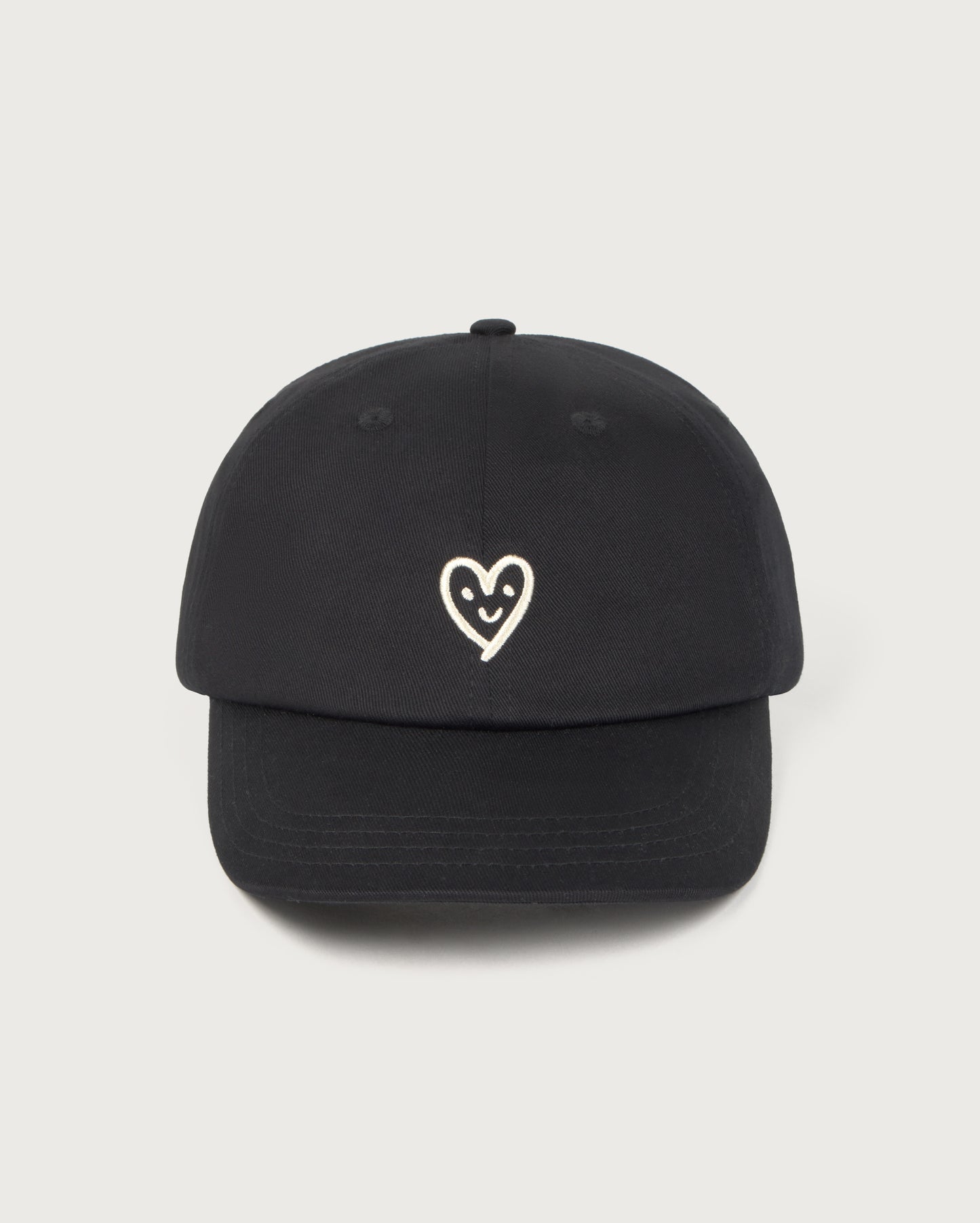 Gorra negra cutre heart Chris sostenible - silueta 2
