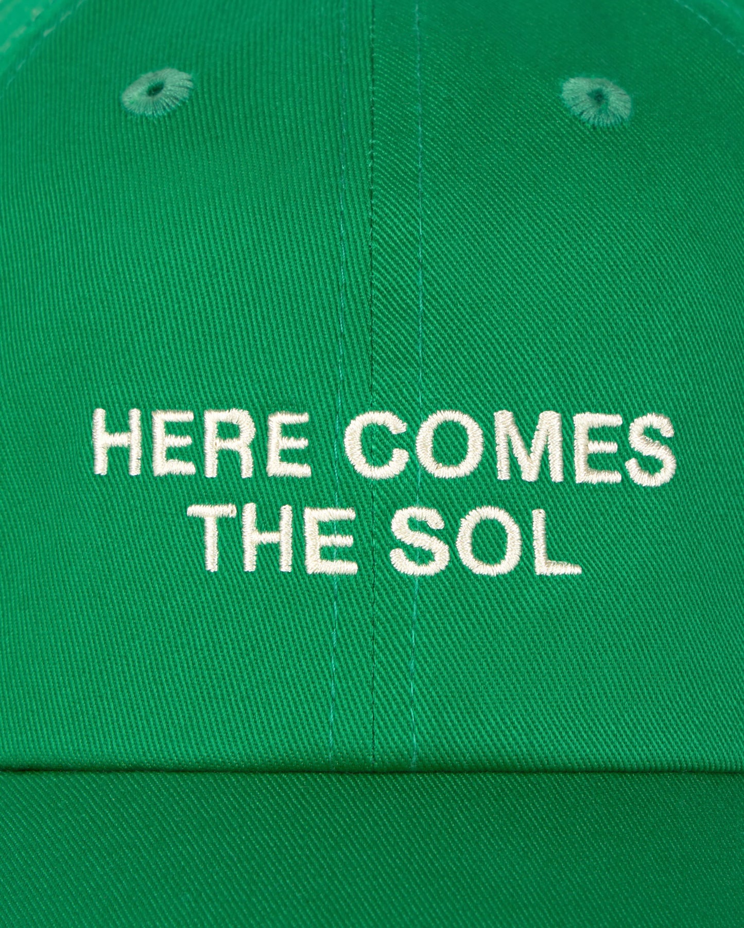 Gorra verde classic sol Chris sostenible - silueta 4