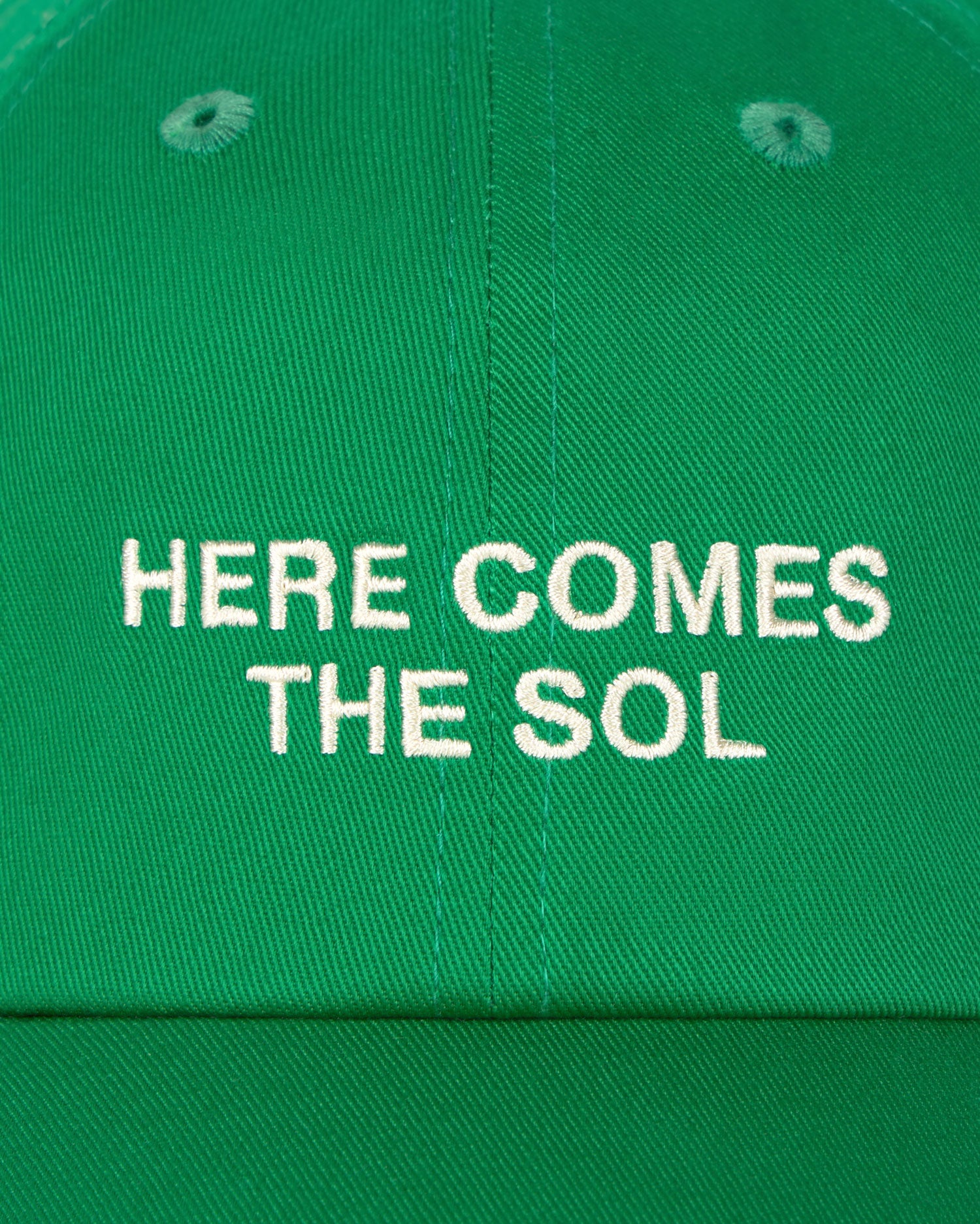 Gorra verde classic sol Chris sostenible - silueta 4