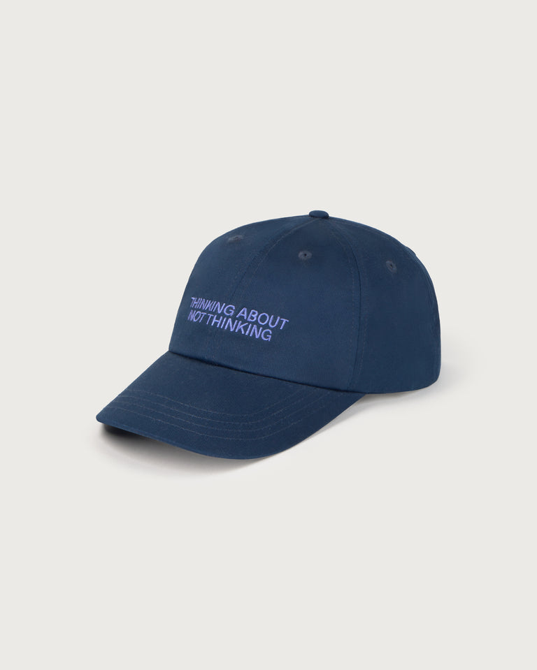 Gorra navy not thinking Chris sostenible-silueta-2