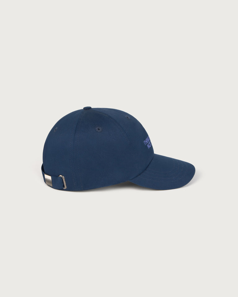 Gorra navy not thinking Chris sostenible-silueta-3