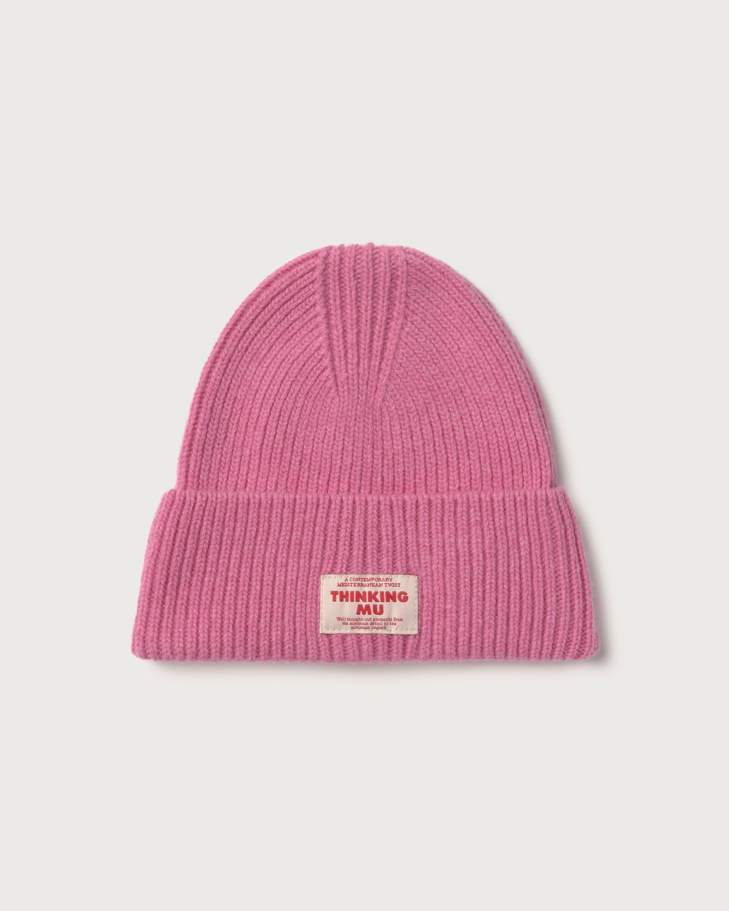 Gorro lana rosa Amor sostenible silueta - 1