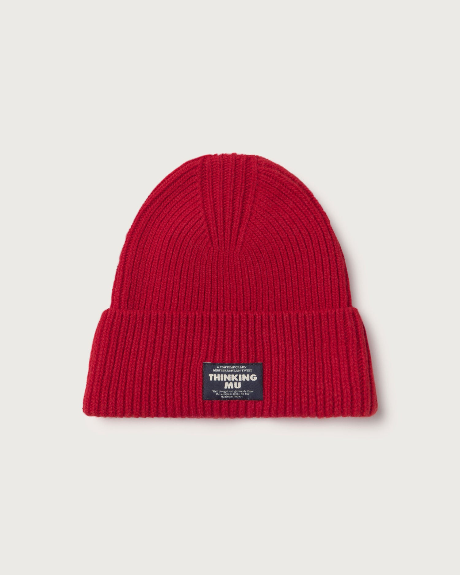 Gorro lana rojo Amor sostenible silueta - 1