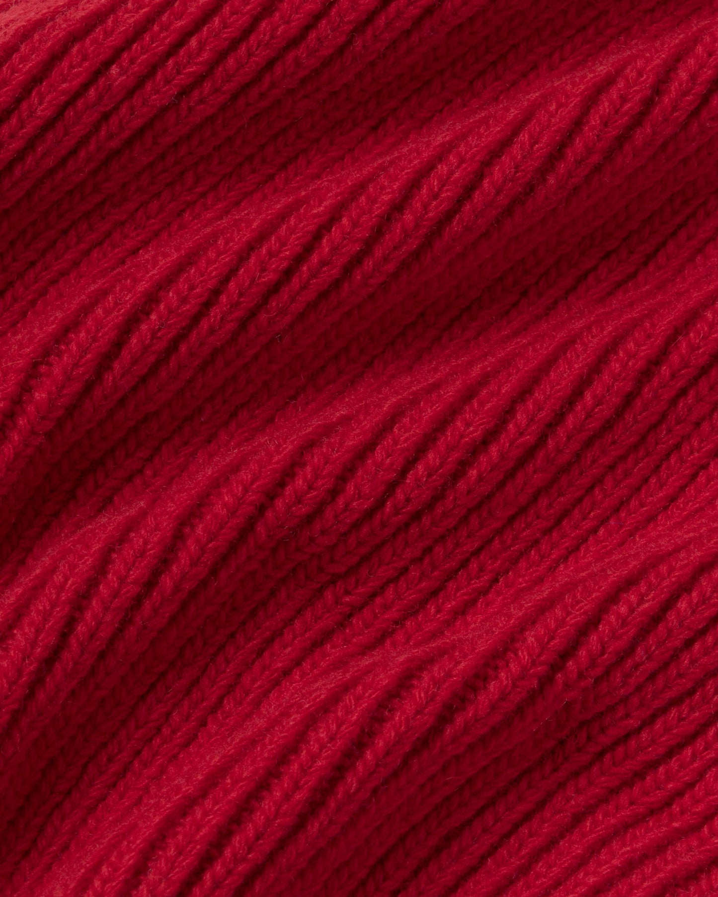 Gorro lana rojo Amor sostenible silueta - 3