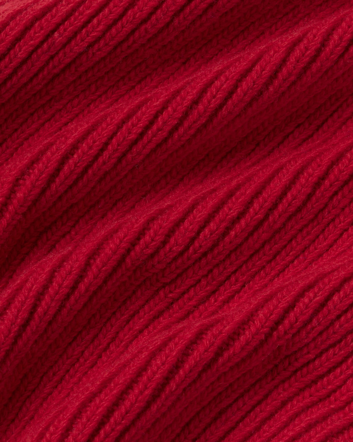 Gorro lana rojo Amor sostenible silueta - 3