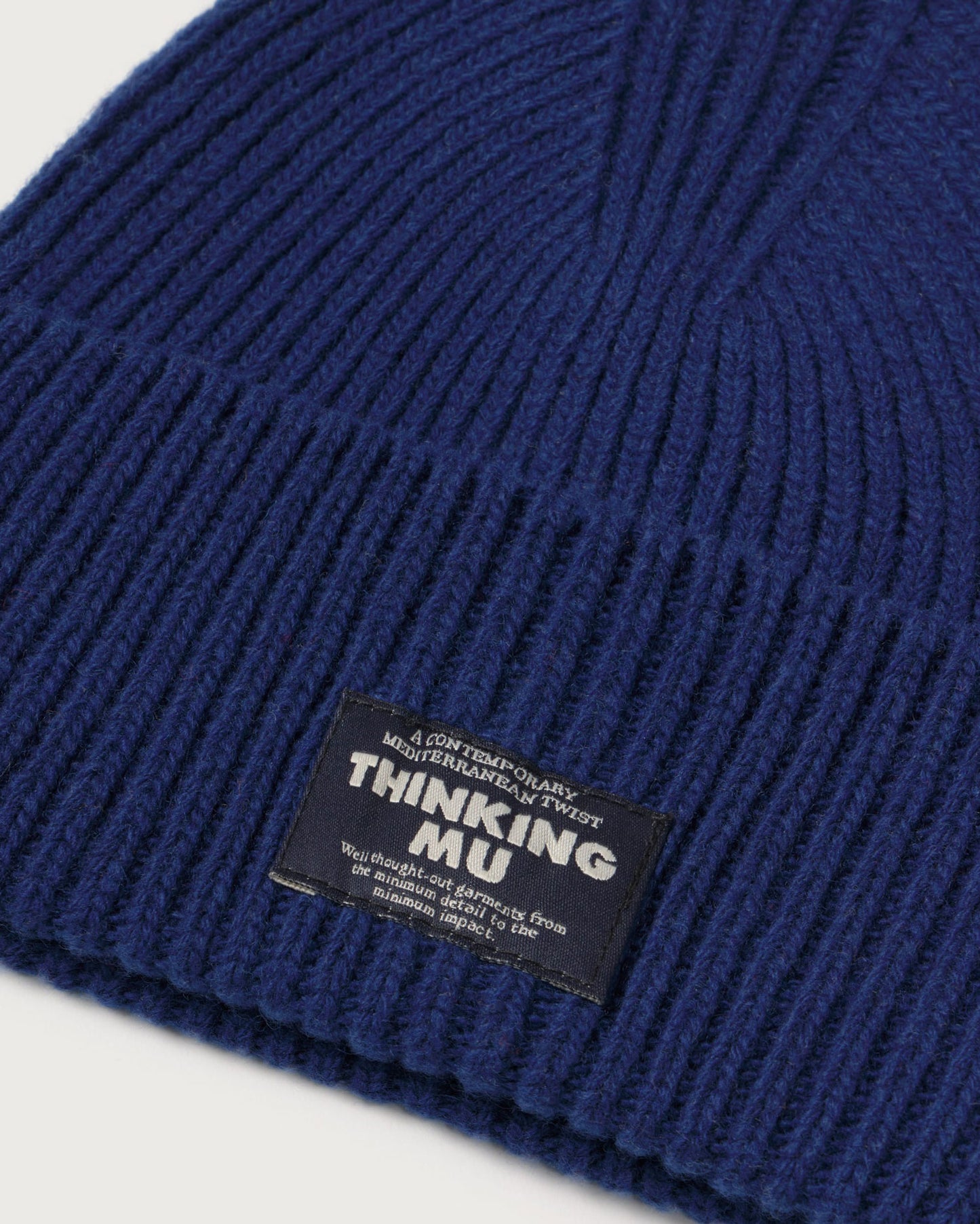 Gorro lana azul Amor sostenible silueta - 2