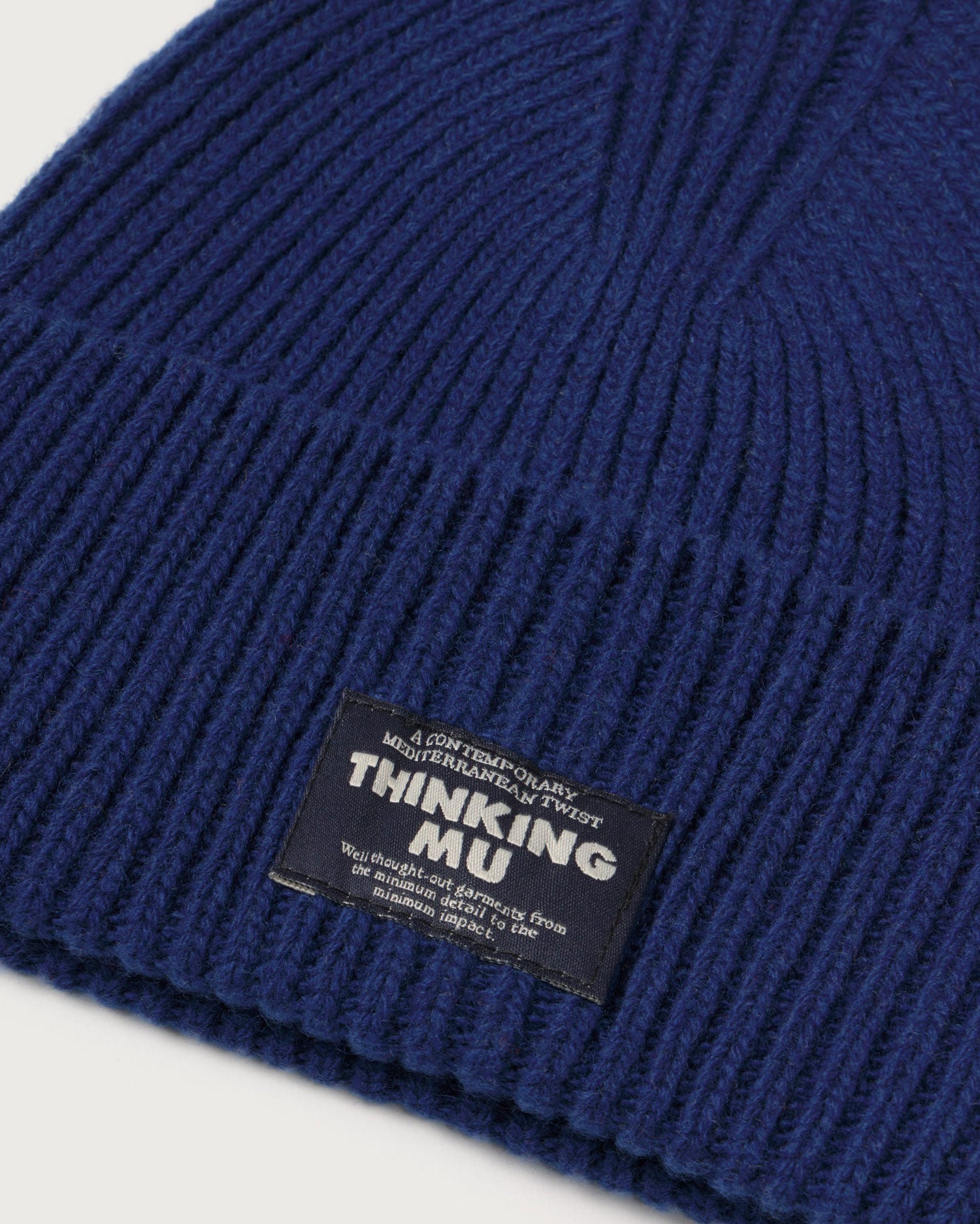 Gorro lana azul Amor sostenible silueta - 2