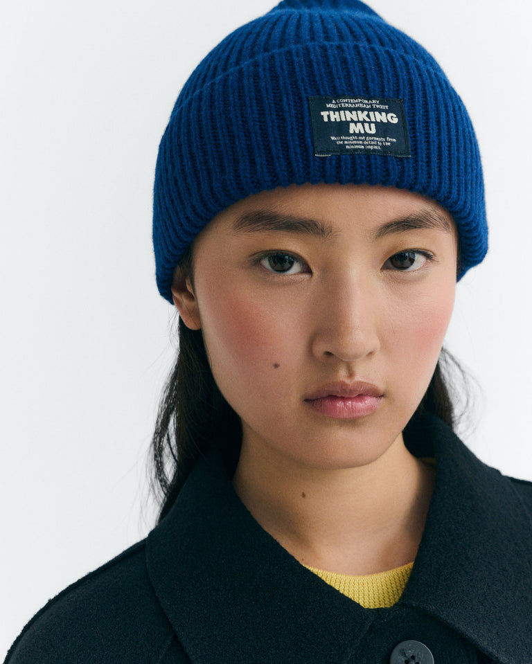 Gorro lana azul Amor sostenible - 3