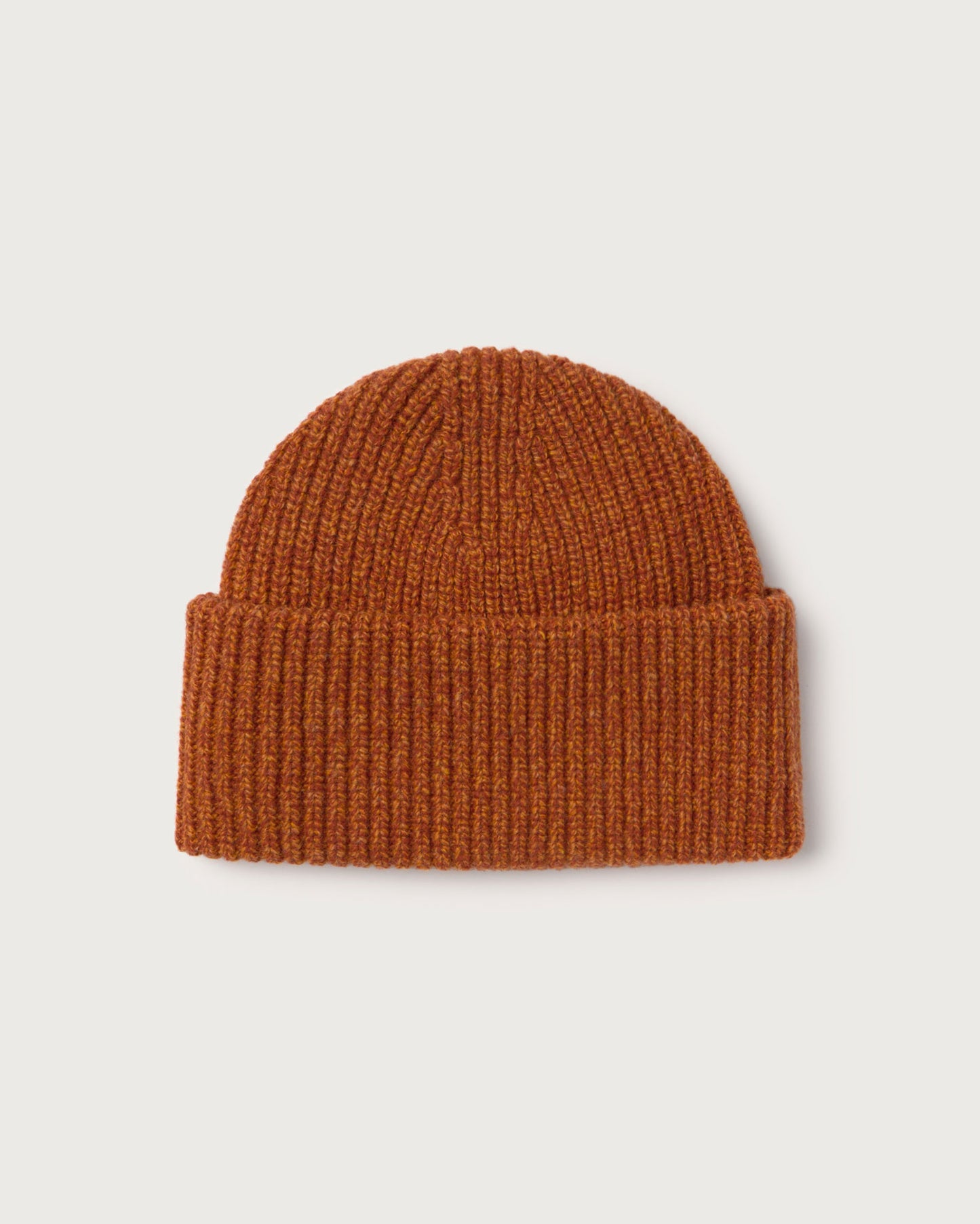 Gorro lana naranja Ruby sostenible silueta - 1