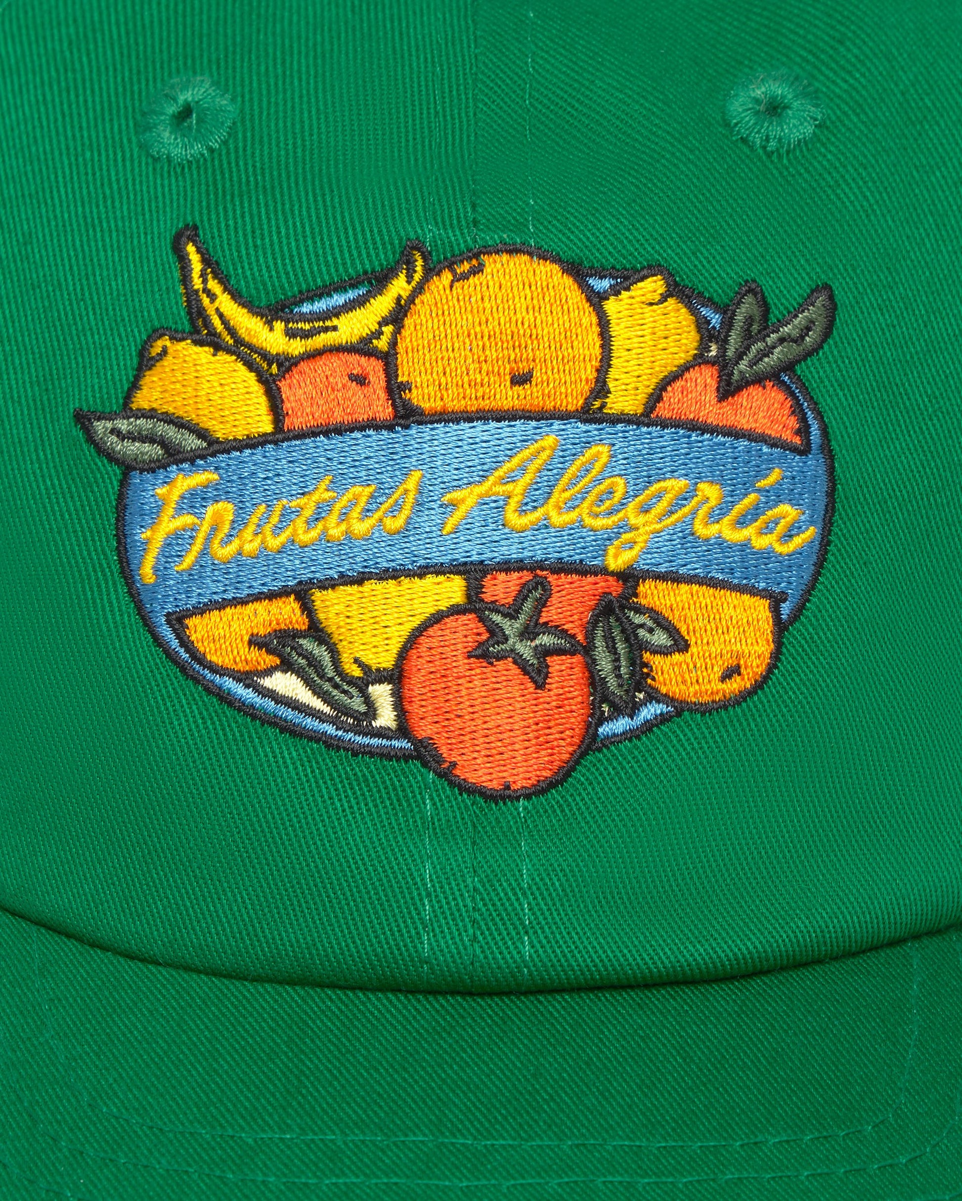 Gorra frutas verde sostenible silueta - 4