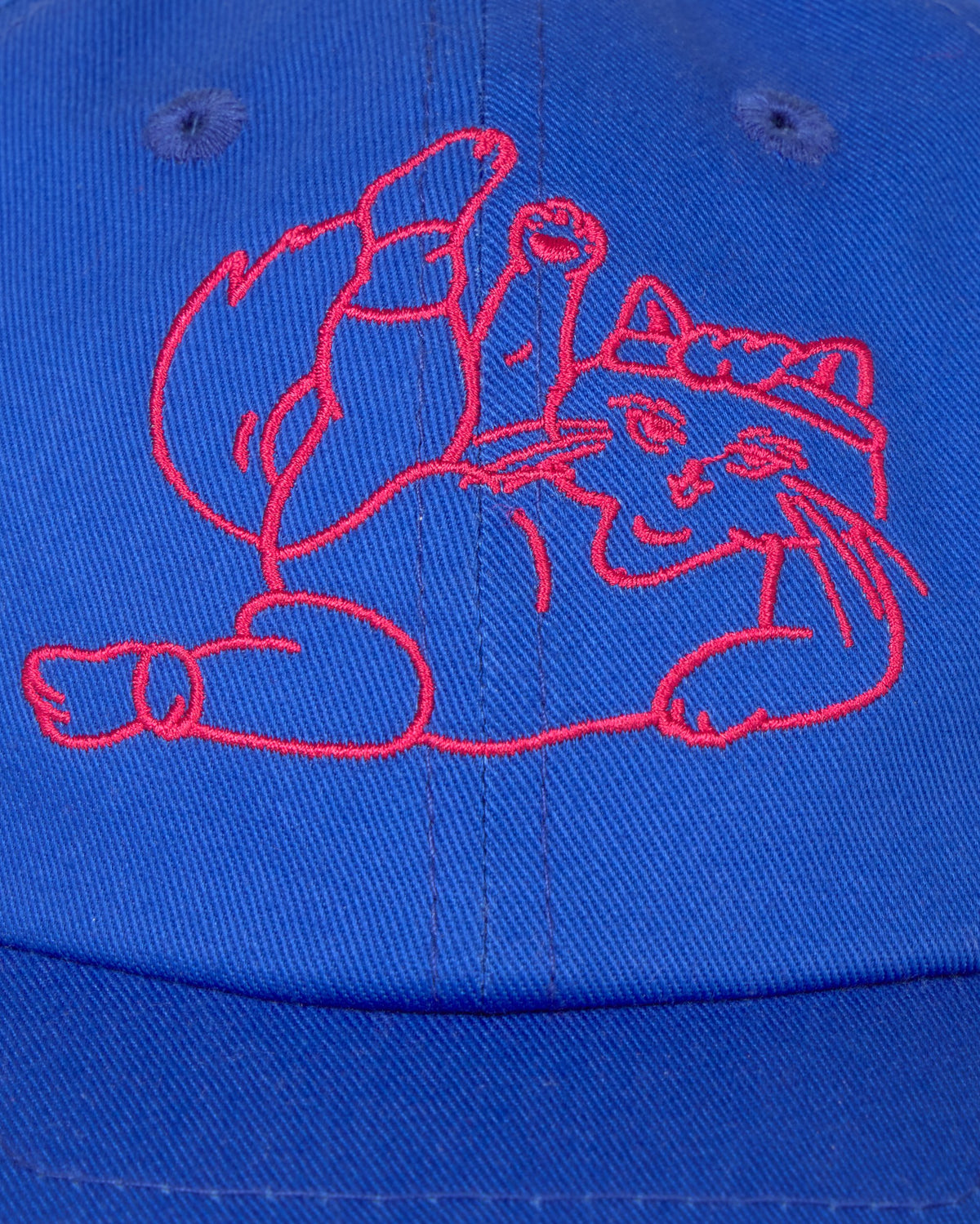 Gorra meowrobics azul sostenible silueta - 4