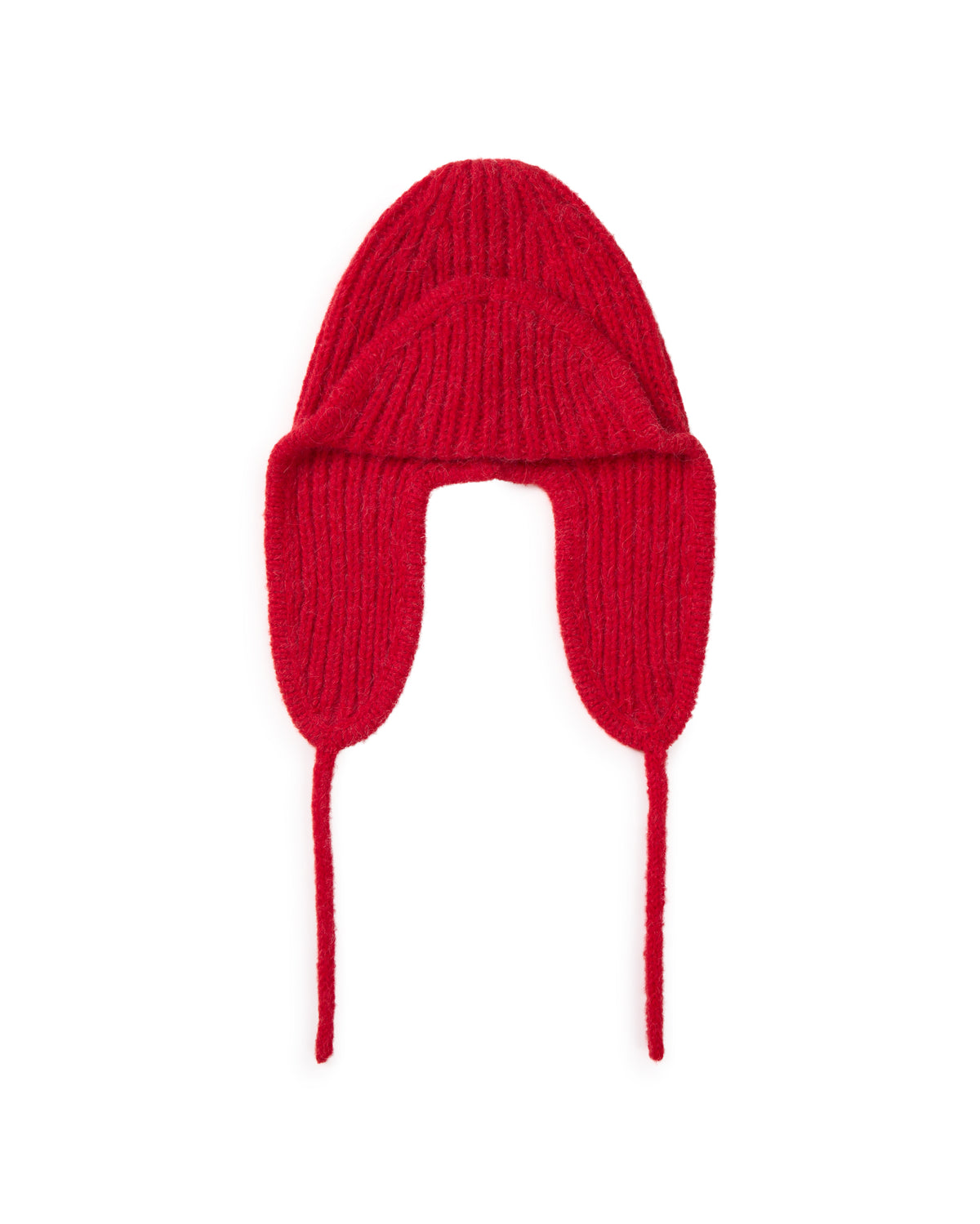 Gorro lana rojo Oleg sostenible silueta - 1