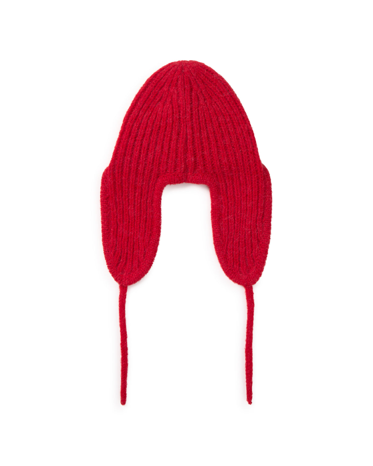 Gorro lana rojo Oleg sostenible silueta - 2