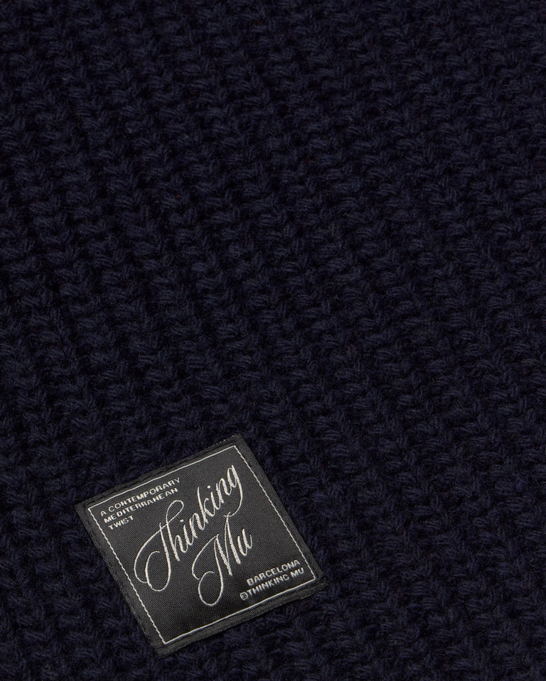 Bufanda lana verde Ghede sostenible silueta - 3