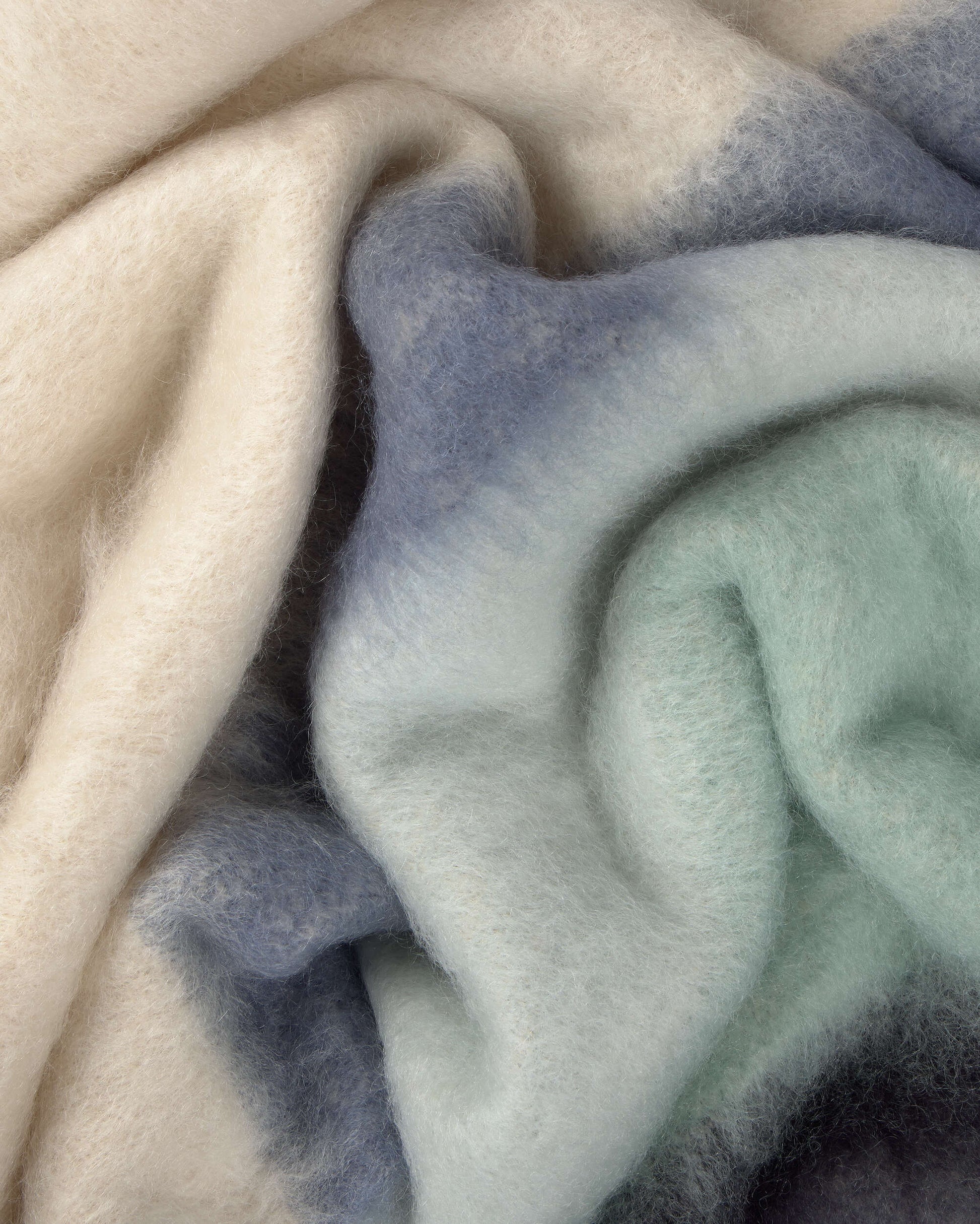 Manta multicolor azul Serenity Ezcaray - 2