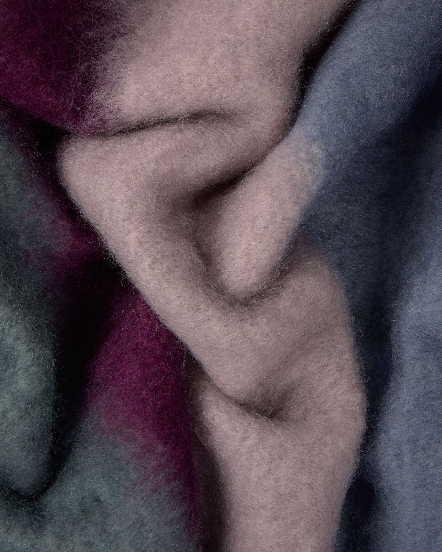 Manta multicolor azul Matisse Ezcaray - 2