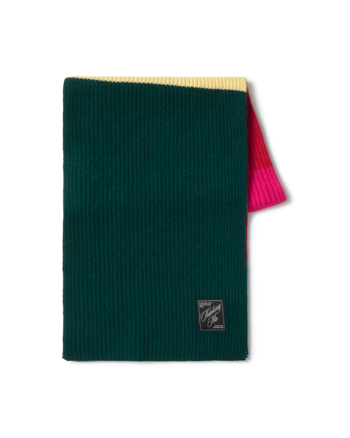 Bufanda lana multicolor Ghede sostenible silueta - 1