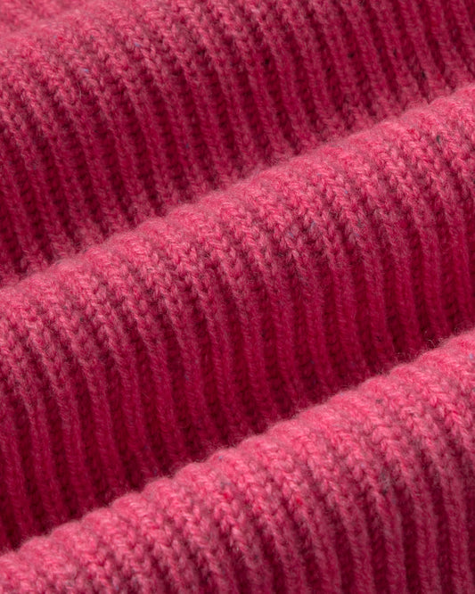 Bufanda lana rosa Ghede sostenible silueta - 2