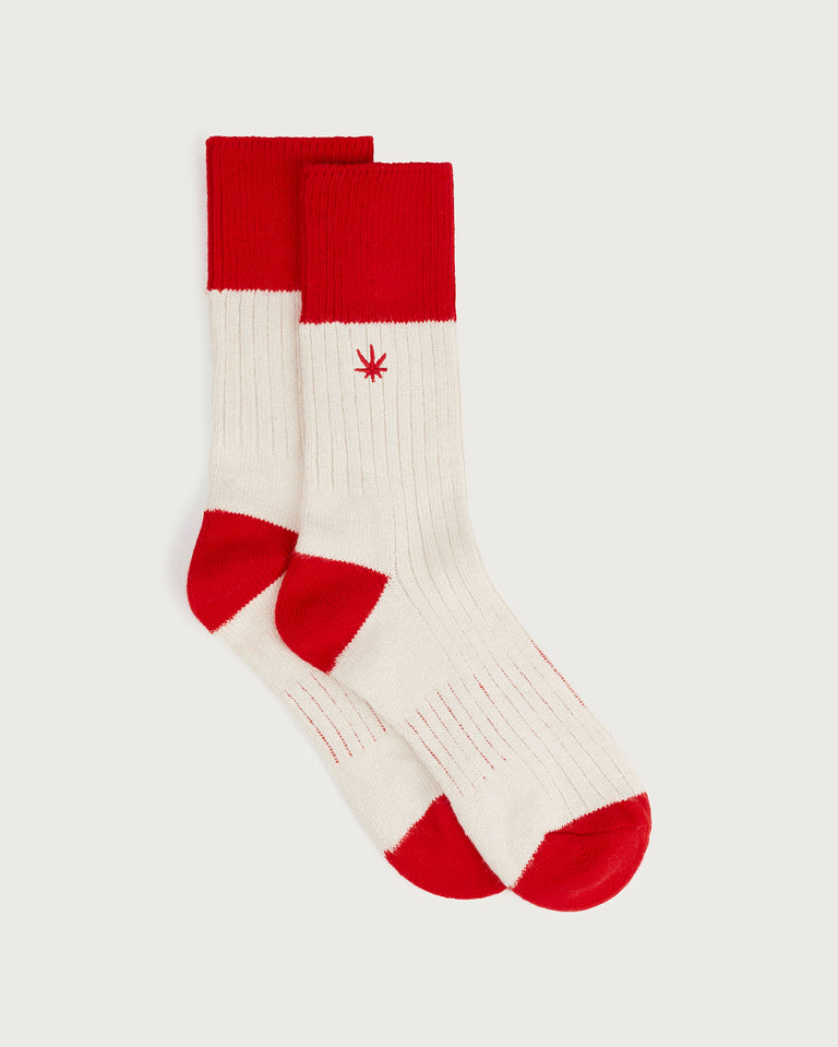 Red sustainable socks Hemp Peu