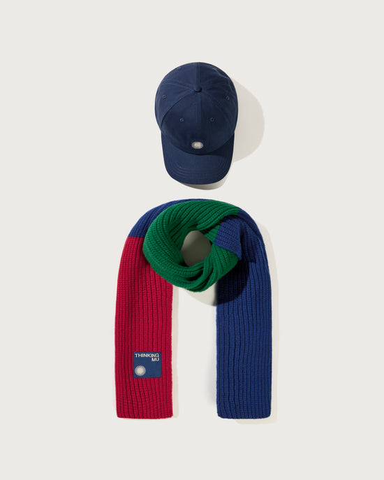 Wool play Ghede scarf and navy constrast Chris cap pack