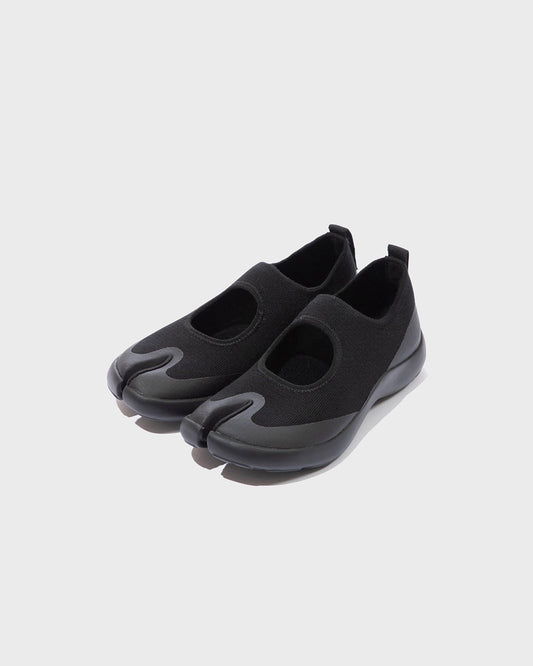 Schwarze Tabi Sandalen