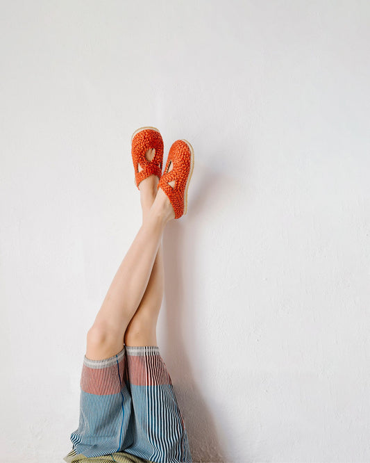 Rote Clogs Illetes