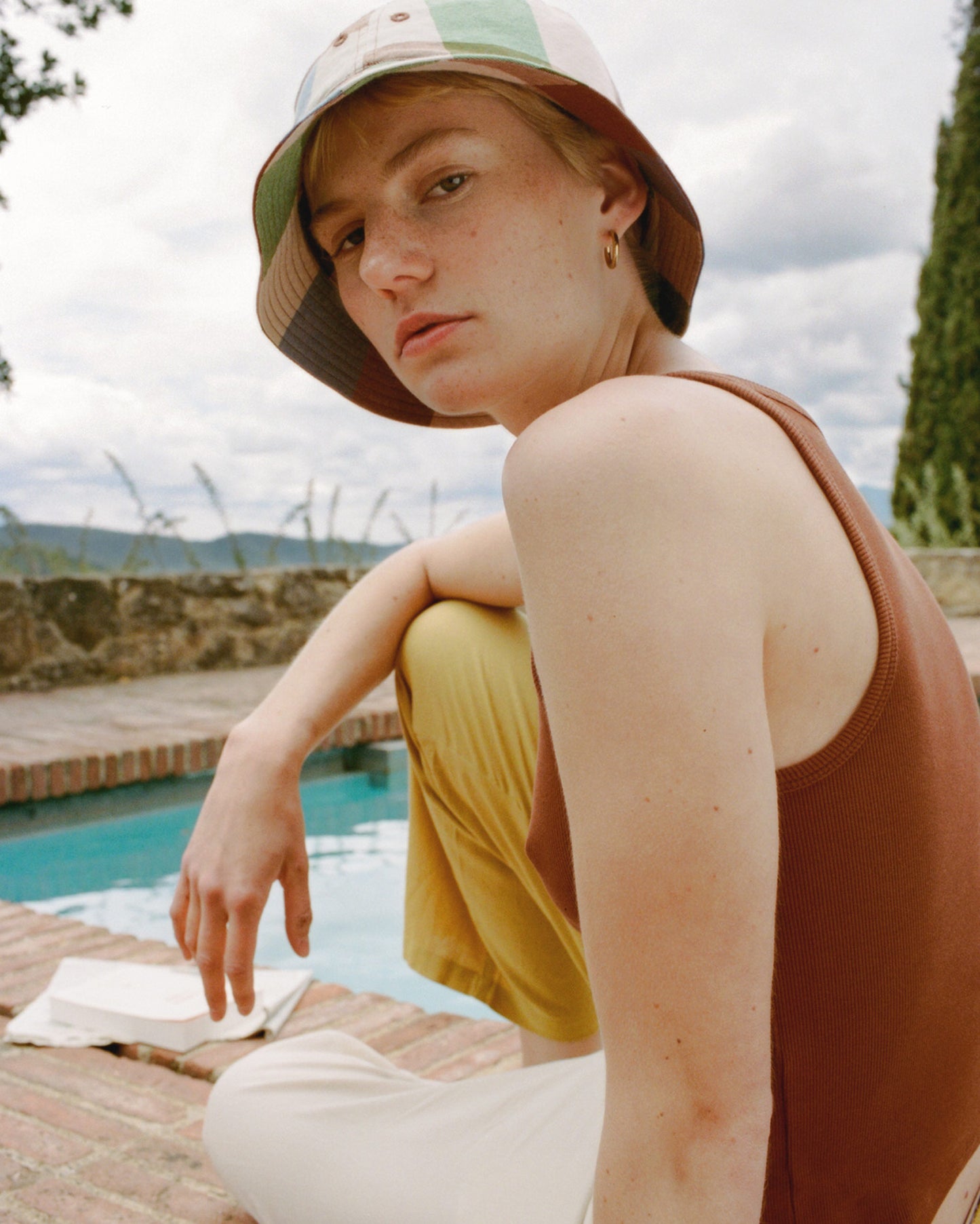 Brown Harriet halter top