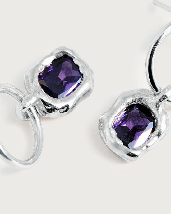 Boucles d'oreilles violettes(J2) Moira impulse