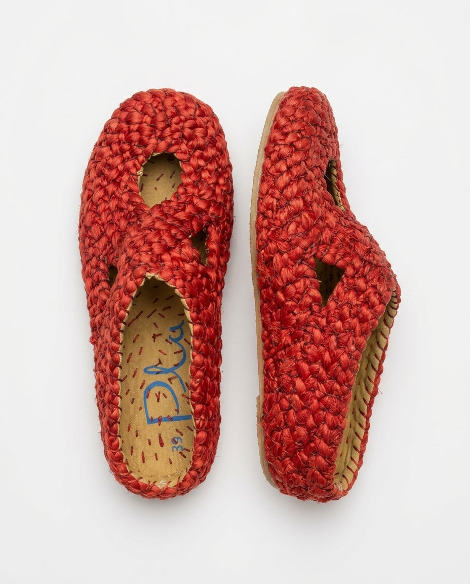 Rote Clogs Illetes