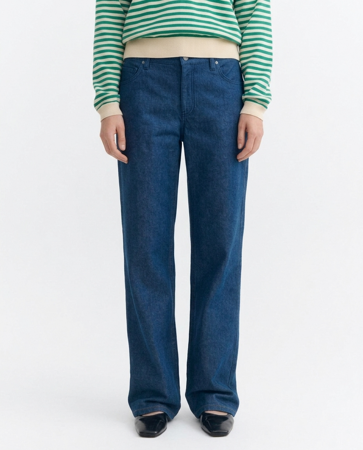 Jeans tiro bajo tinte natural  indigo Kettan