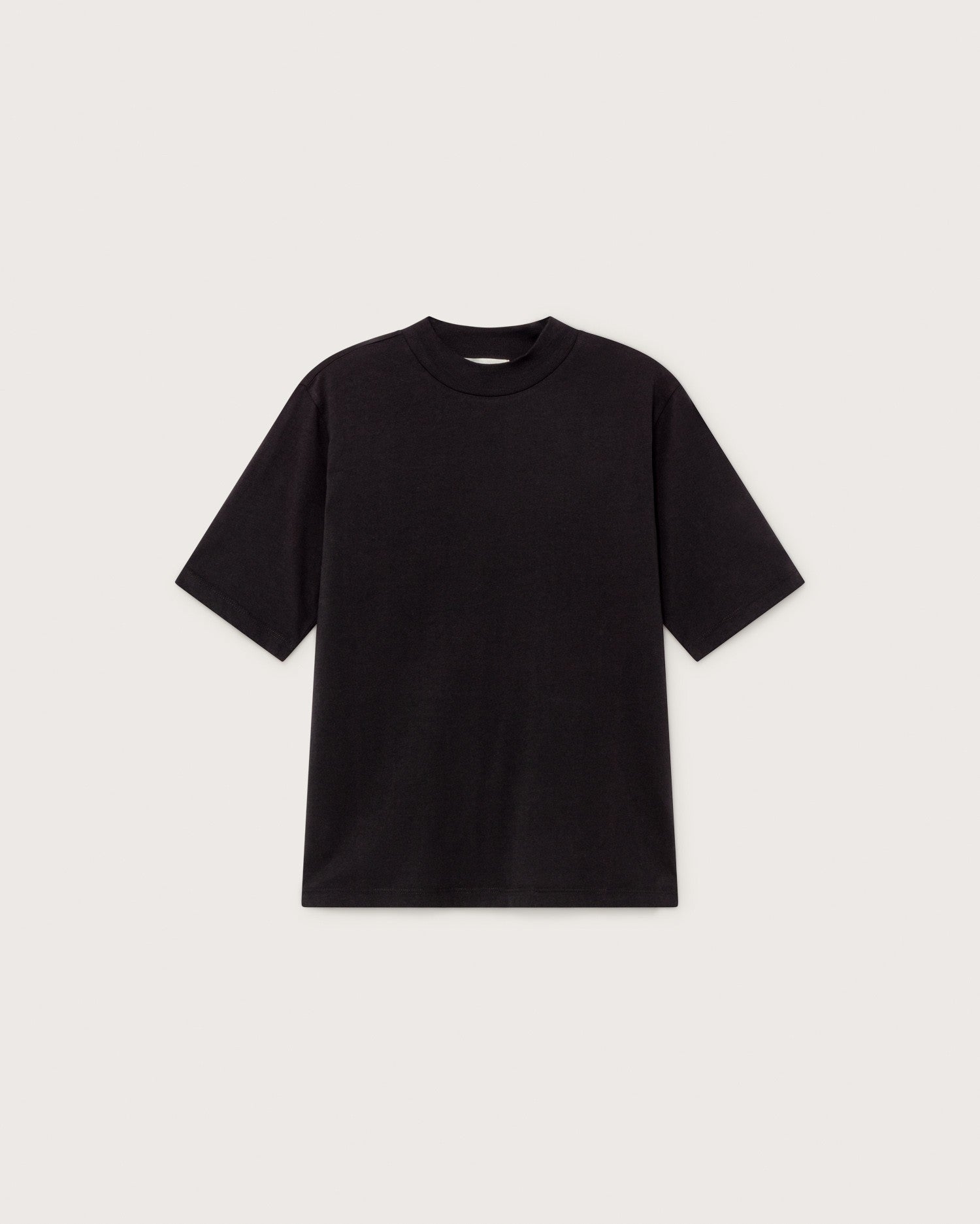 Basic black Mock T-shirt