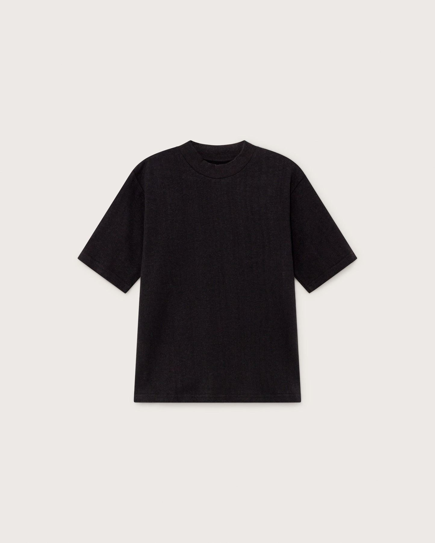 Camiseta aidin hemp negra sostenible - silueta 1