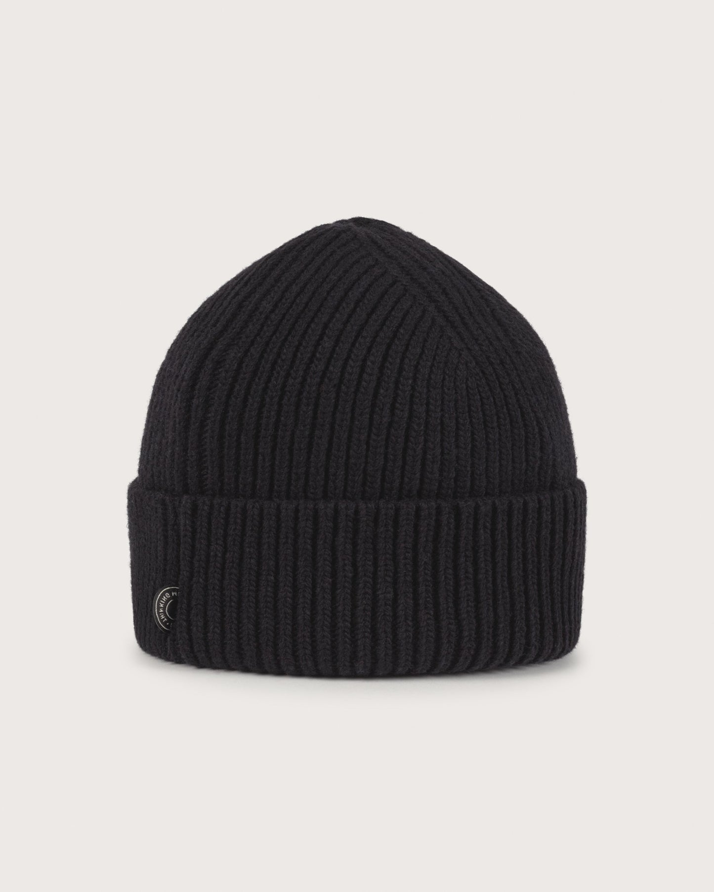 Beanie amor negro sostenible - silueta 1