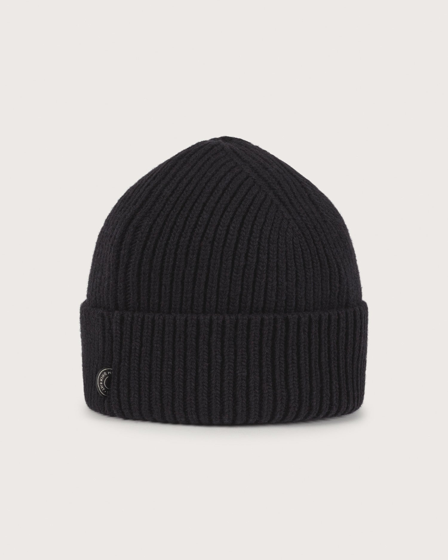 Beanie amor negro sostenible - silueta 1