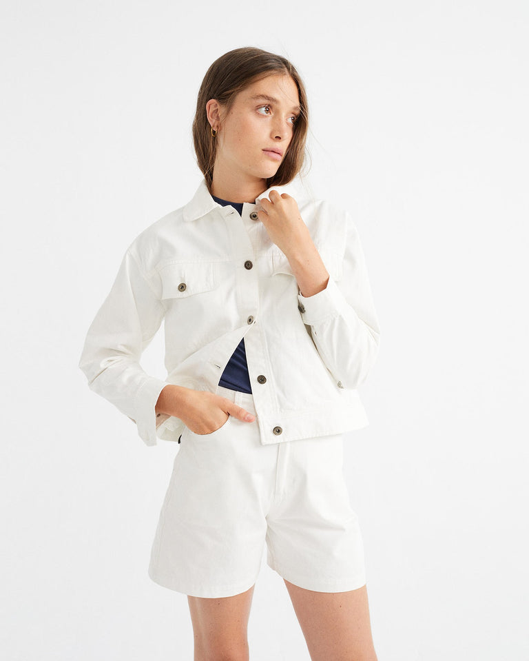 Chaqueta turan blanca sustainable clothing outlet-1