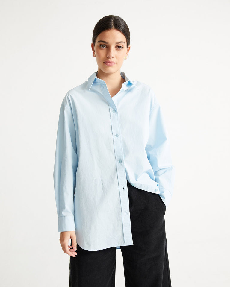 Camisa gia azul sustainable clothing outlet-1