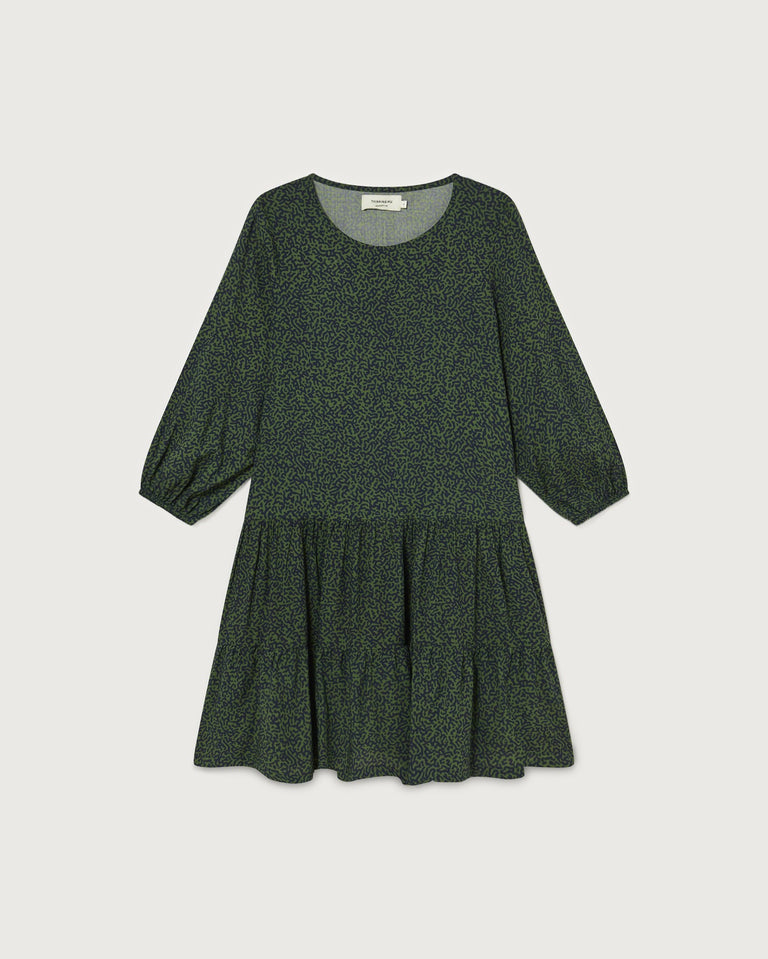 Vestido lily chamaleon verde sustainable clothing outlet-silueta