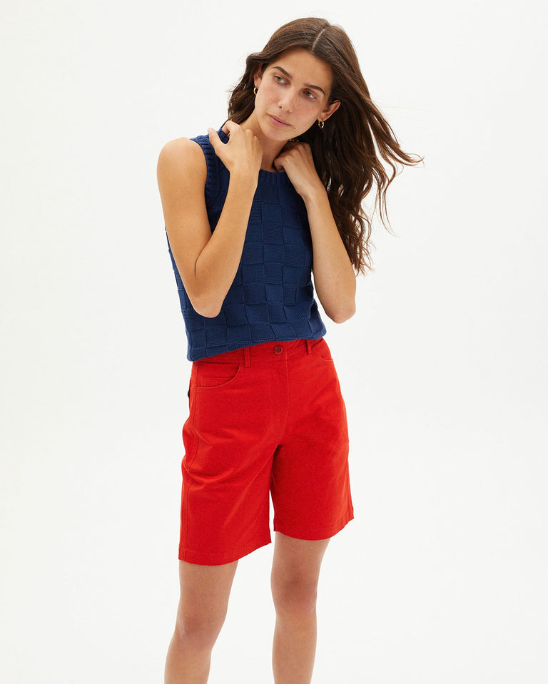Short jasmine rojo sustainable clothing outlet-3