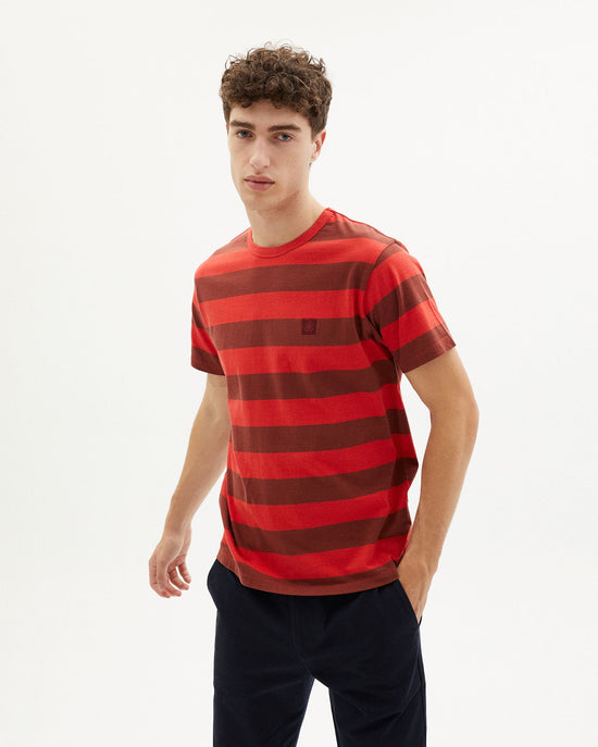 Camiseta rayas rasberry sustainable clothing outlet-1