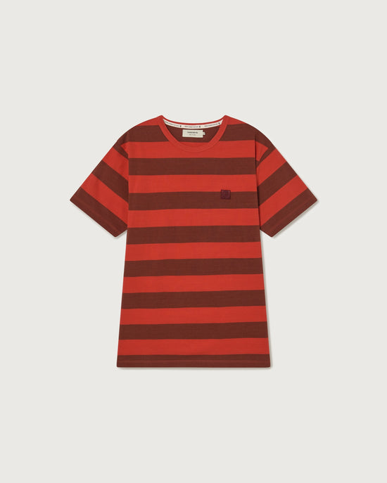 Camiseta rayas rasberry sustainable clothing outlet-silueta