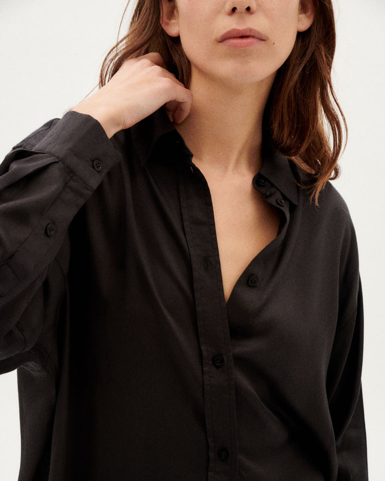 Camisa gia negra sustainable clothing outlet-4