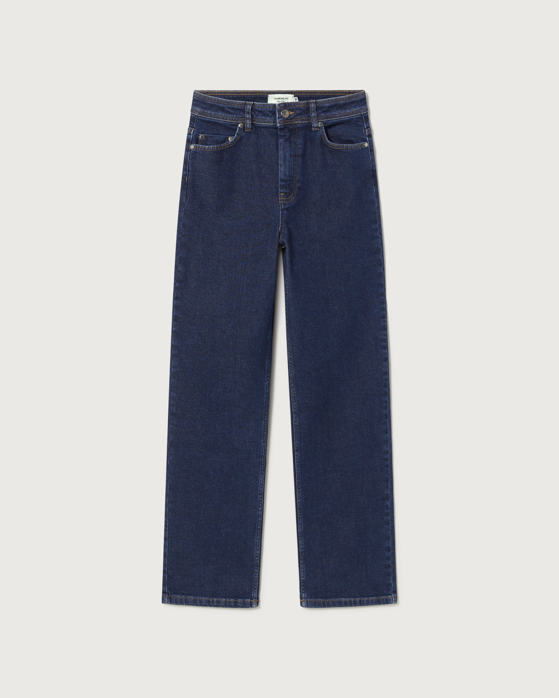 Pantalón dark clean denim Theresa sostenible  - silueta 1