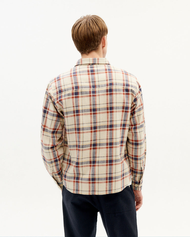 Sobrecamisa bes checks rojo navy-4