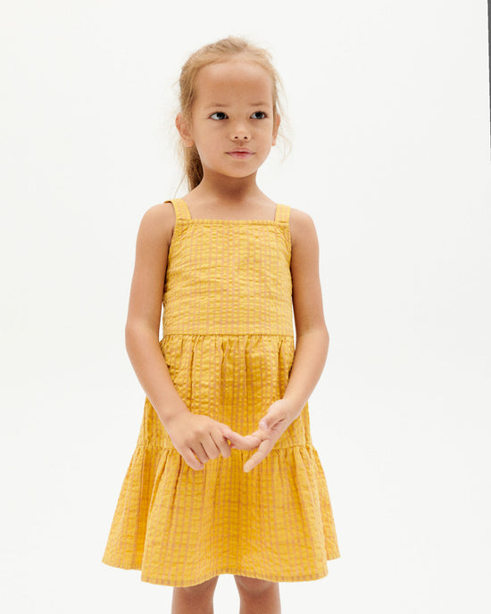 Niños vestido amarillo seersucker daphne-2